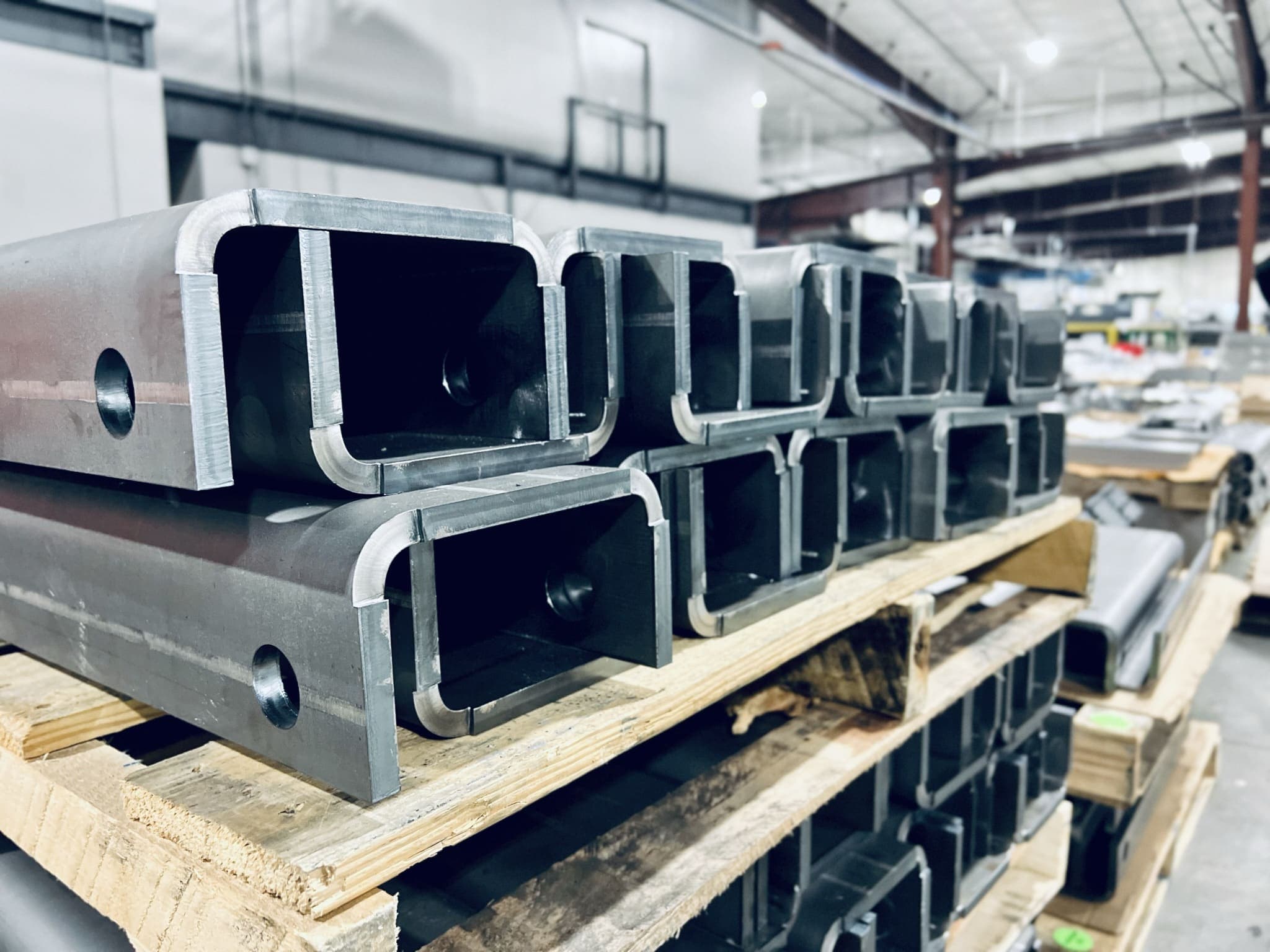 Laser fabrication facility interior