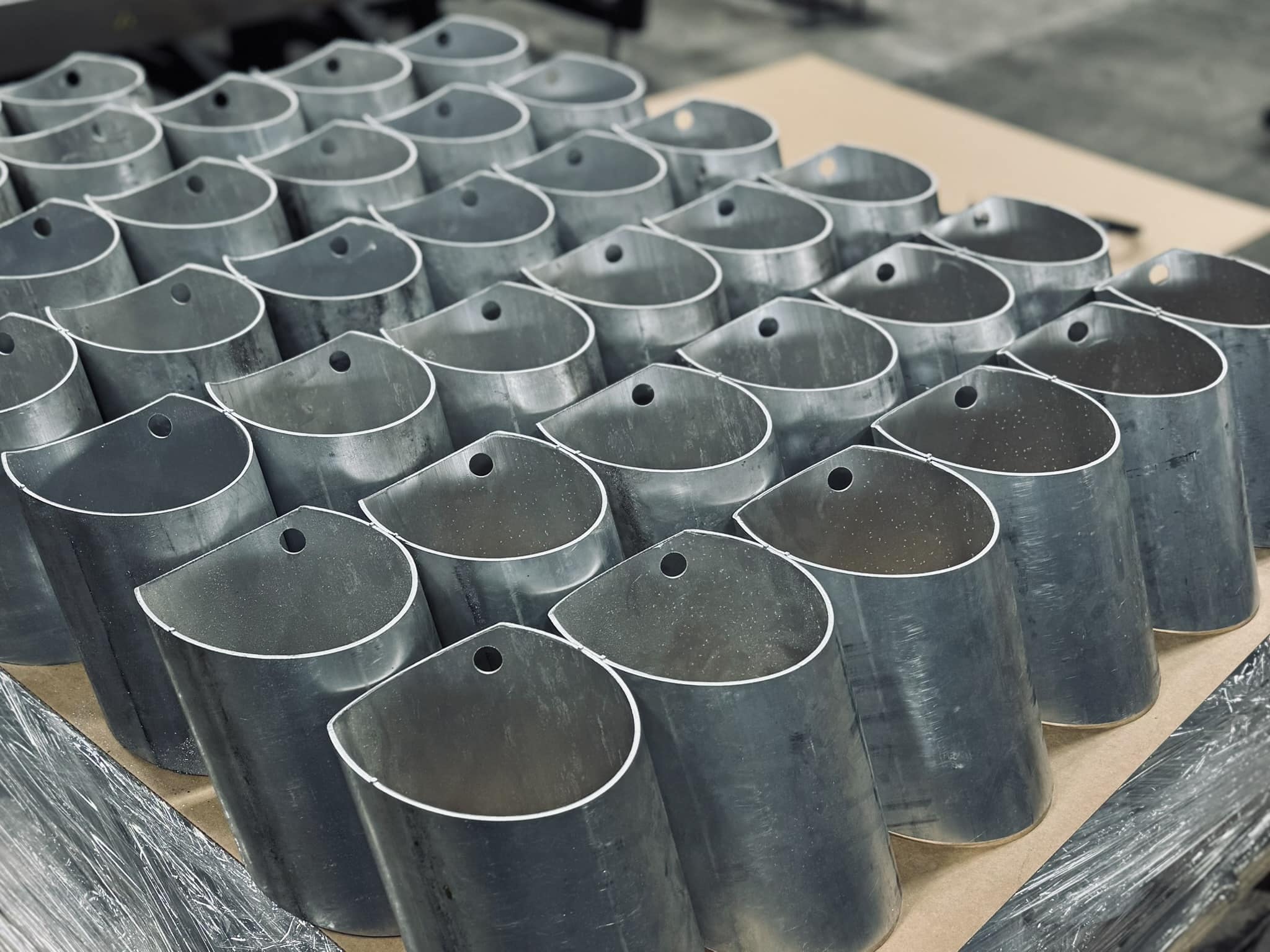 Trumpf tube laser cutting structural tubing in production